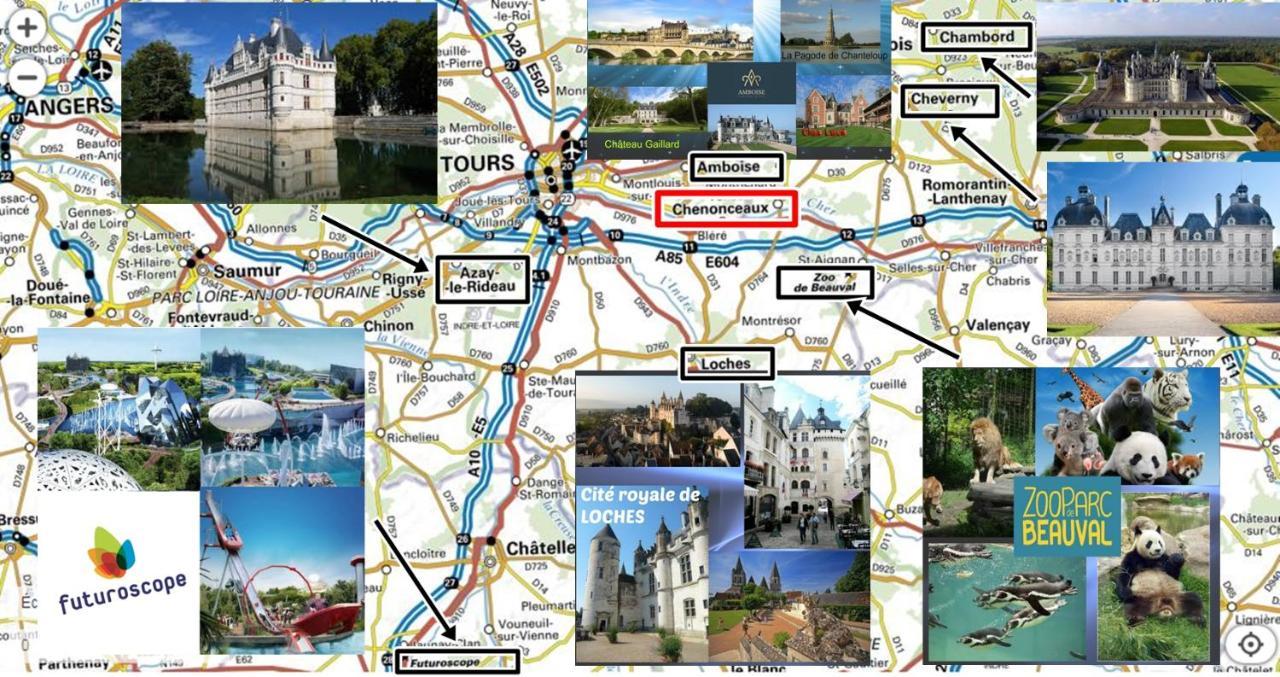 Le Roi Coq Bed & Breakfast Chenonceaux Bagian luar foto